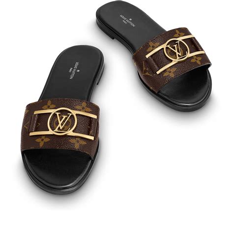 lv lock it mule|louis vuitton flat mules.